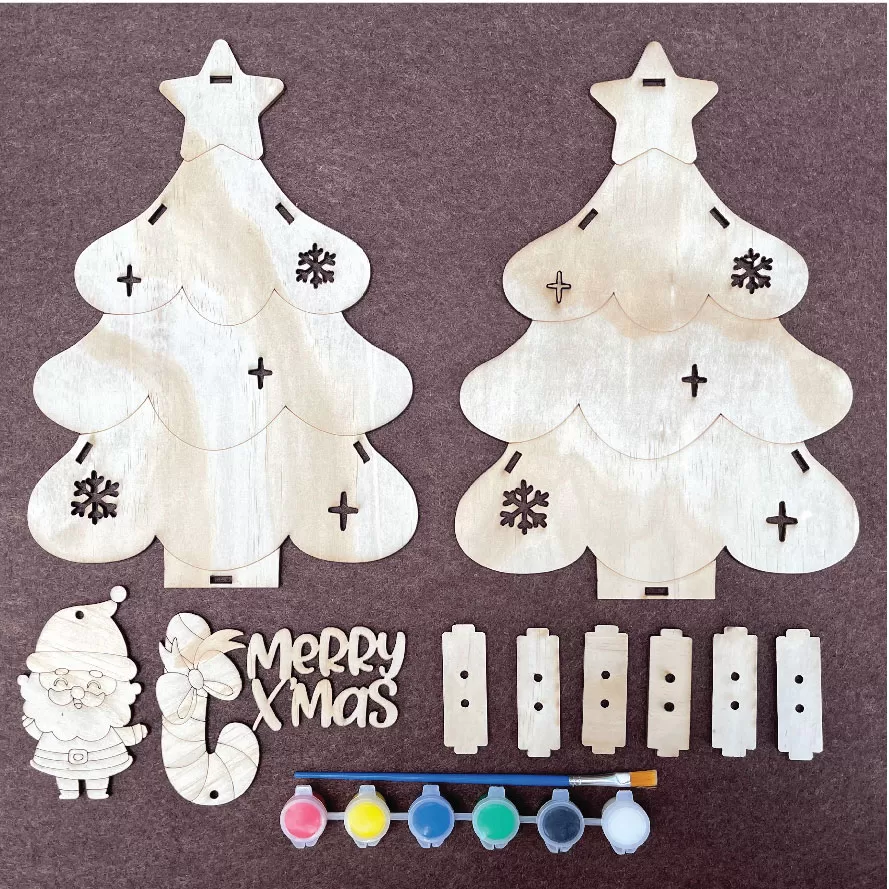 Mô hình trang trí noel kèm đèn LED