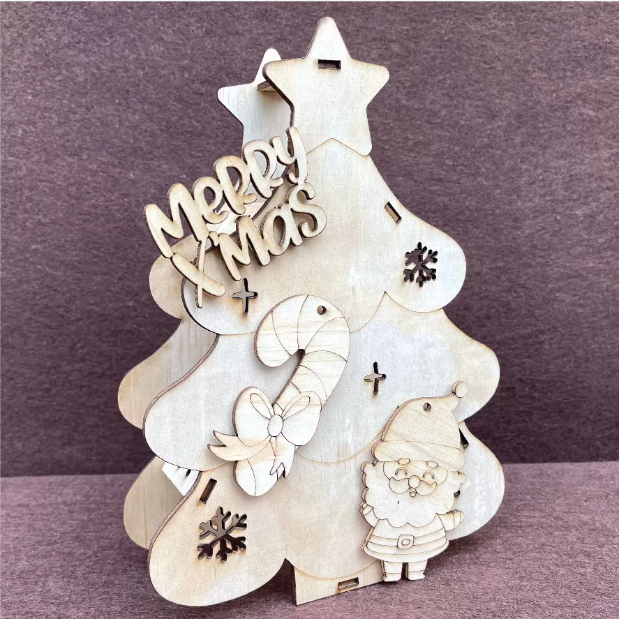 Mô hình trang trí noel kèm đèn LED