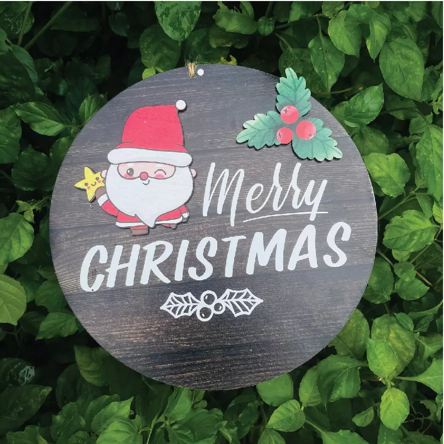 Bảng Gỗ Decor Trang Trí Giáng Sinh