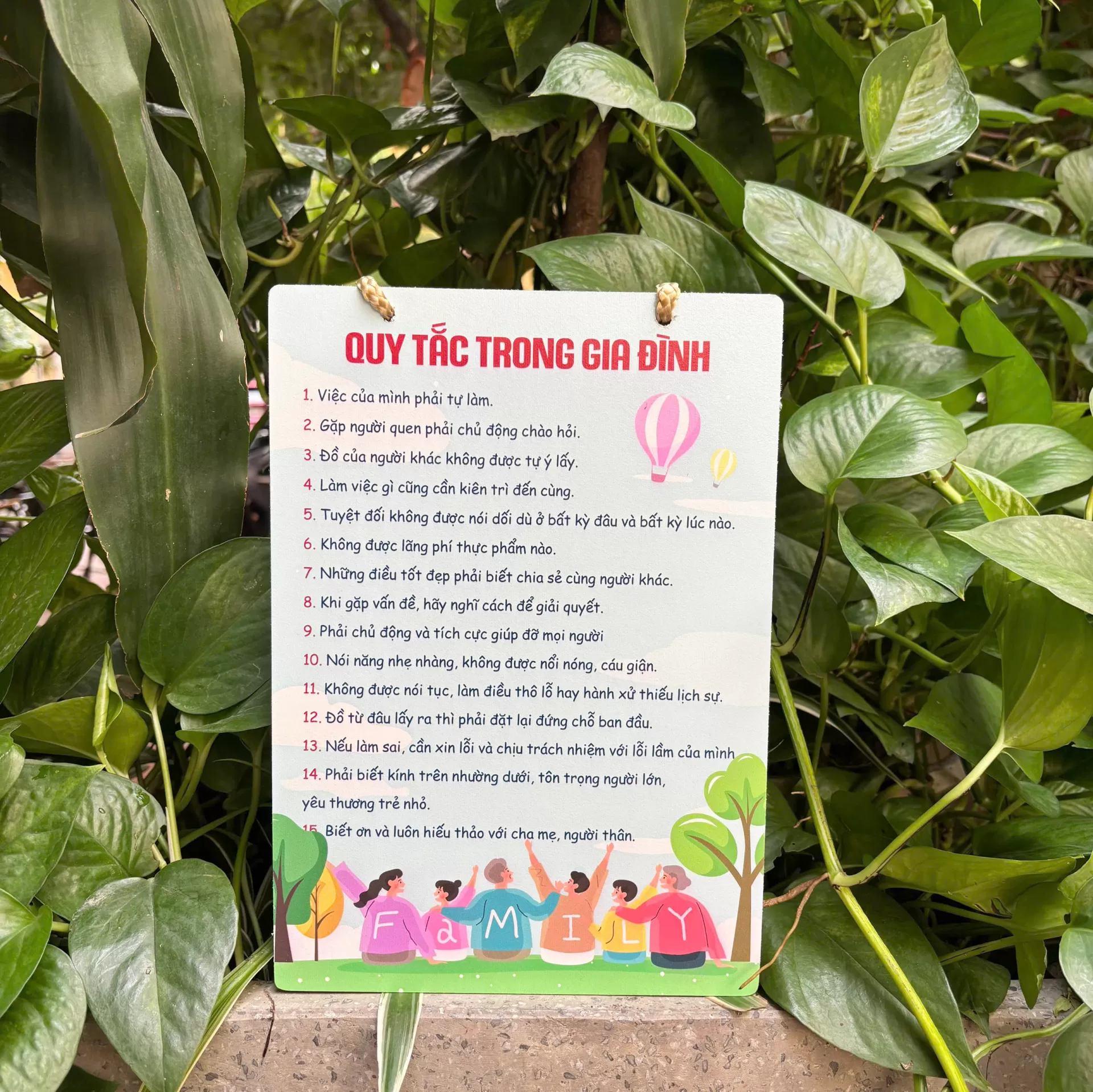 Bảng treo trang trí gia đình