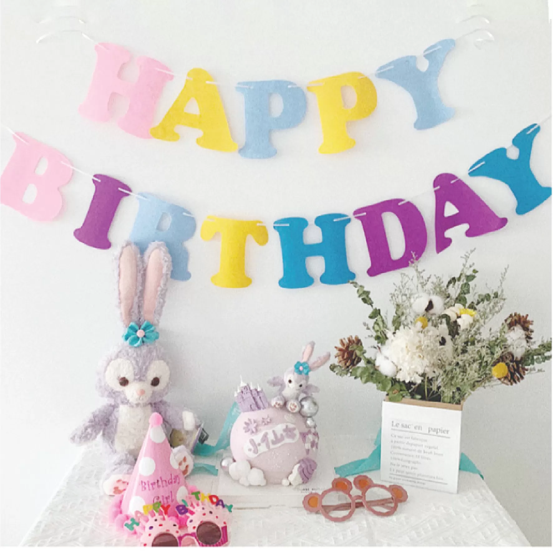 Dây chữ sắc màu