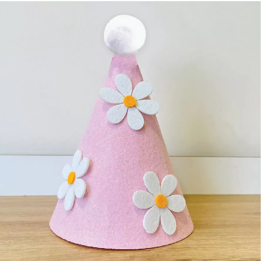 Mũ to hoa cúc trơn