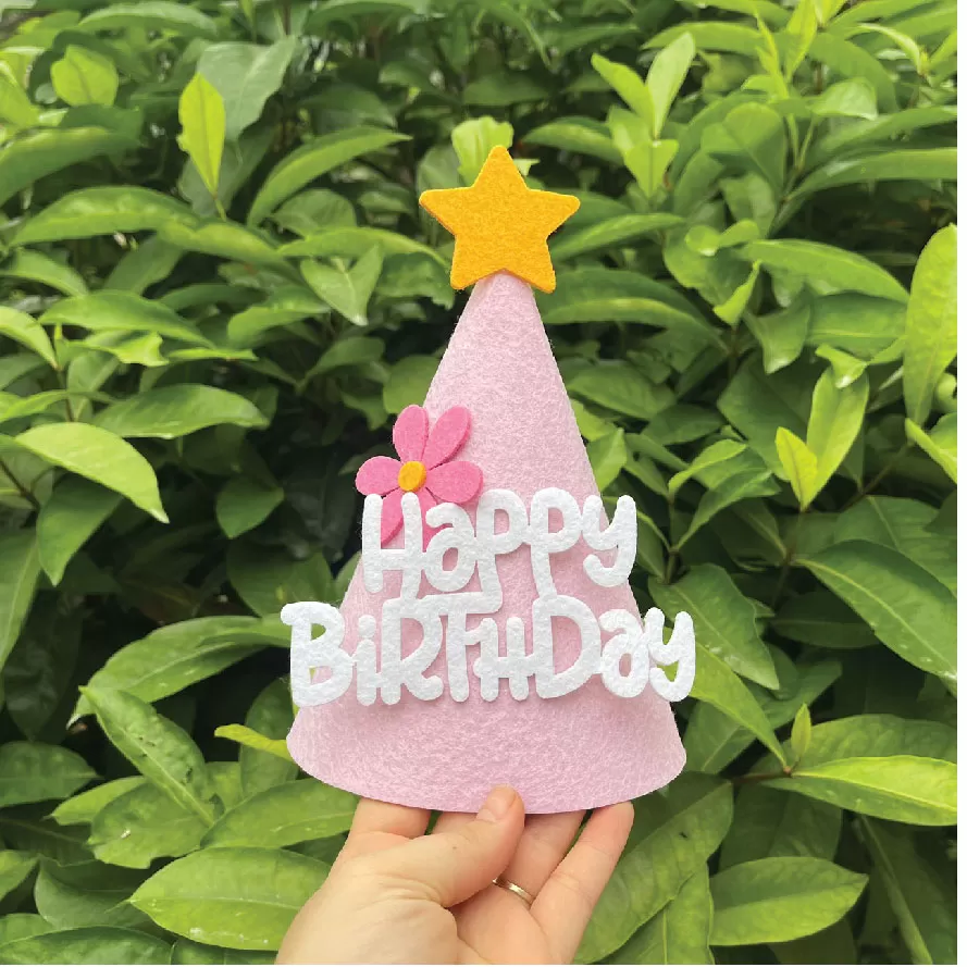 Mũ to hoa cúc hồng