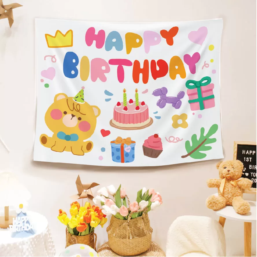 Phông in trang trí sinh nhật