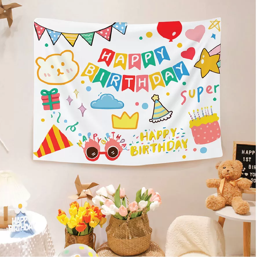 Phông in trang trí sinh nhật