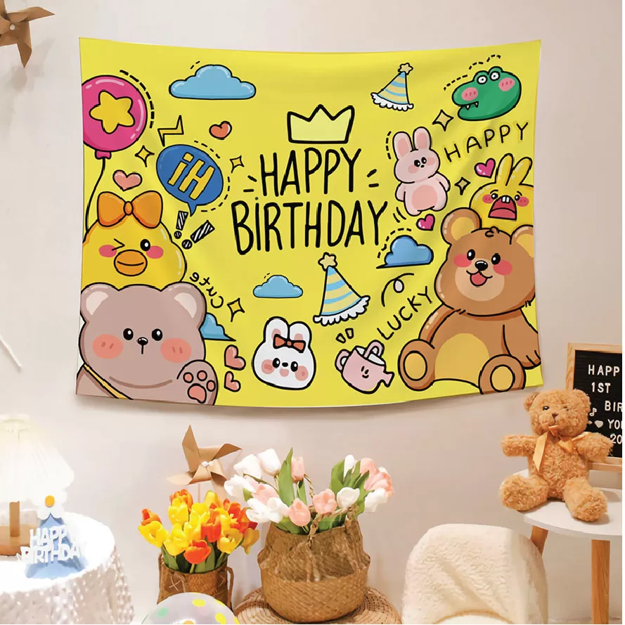 Phông in trang trí sinh nhật