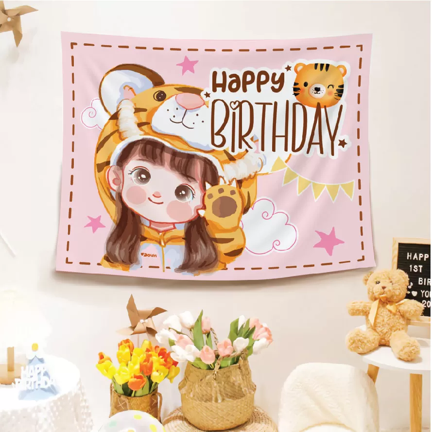 Phông in trang trí sinh nhật