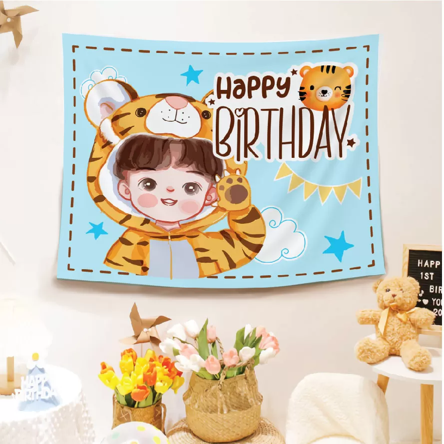 Phông in trang trí sinh nhật