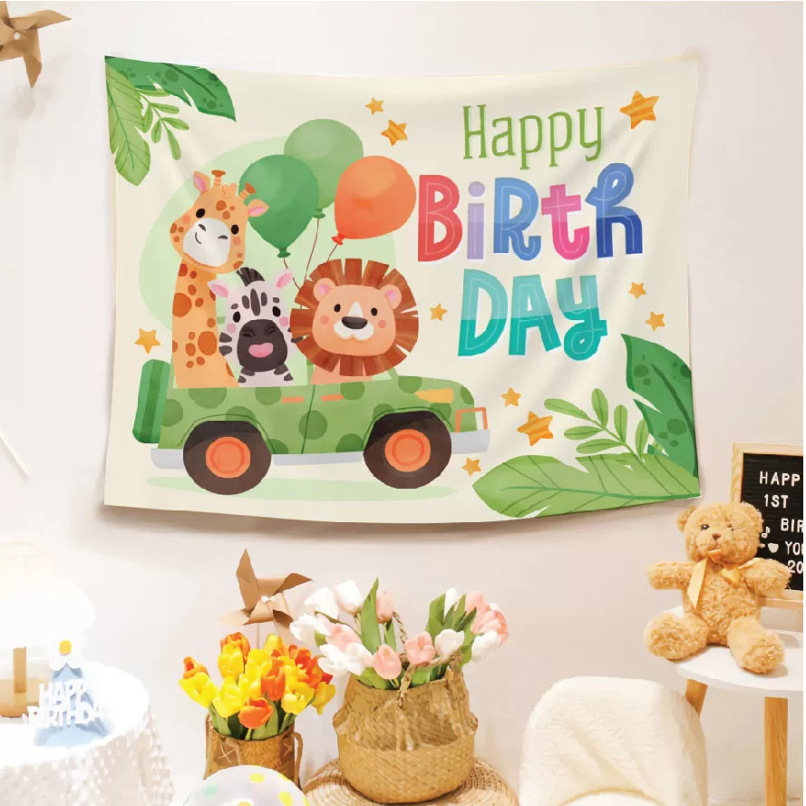 Phông in trang trí sinh nhật