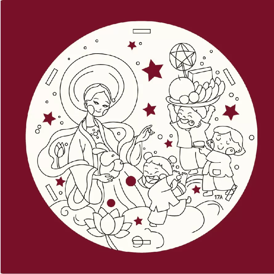 Đèn lồng gỗ tô màu hằng và bé