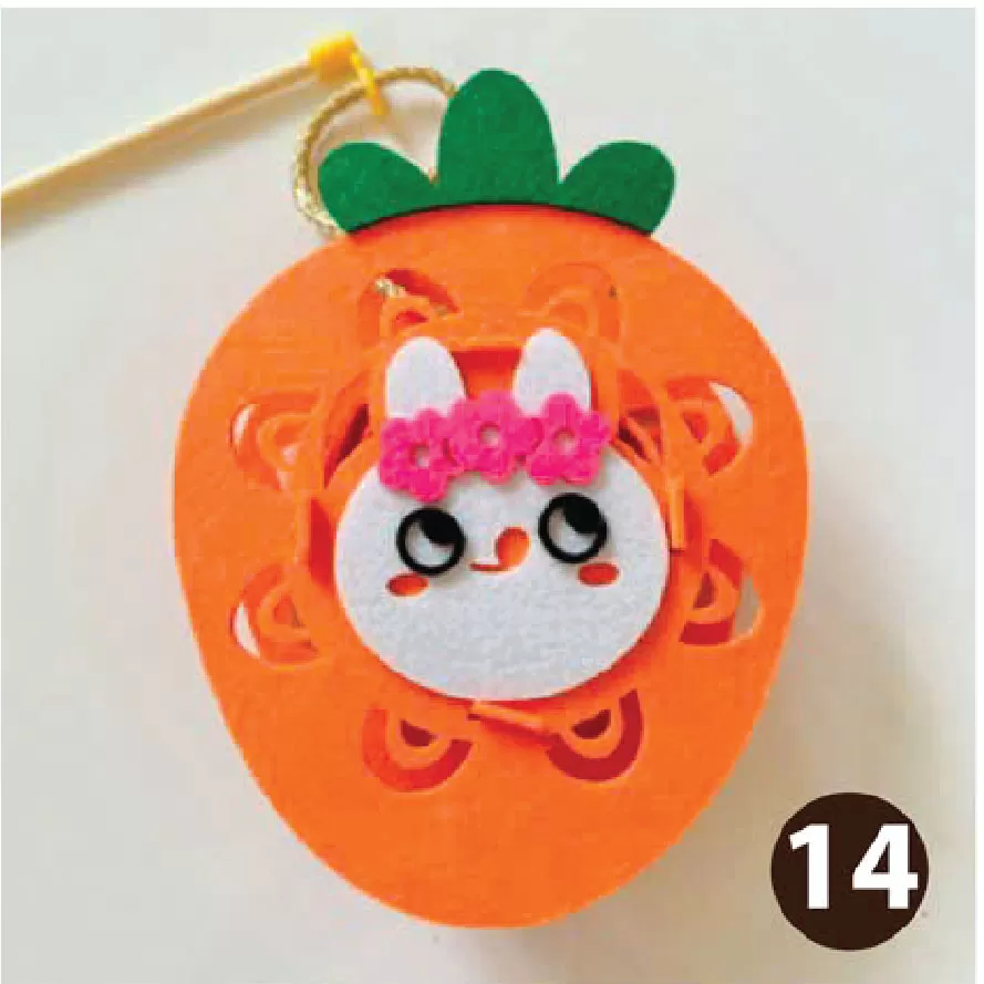 Đèn vải dạ mẫu cà rốt