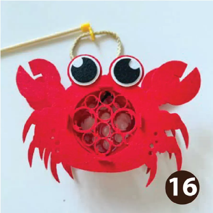 Đèn vải dạ mẫu cua