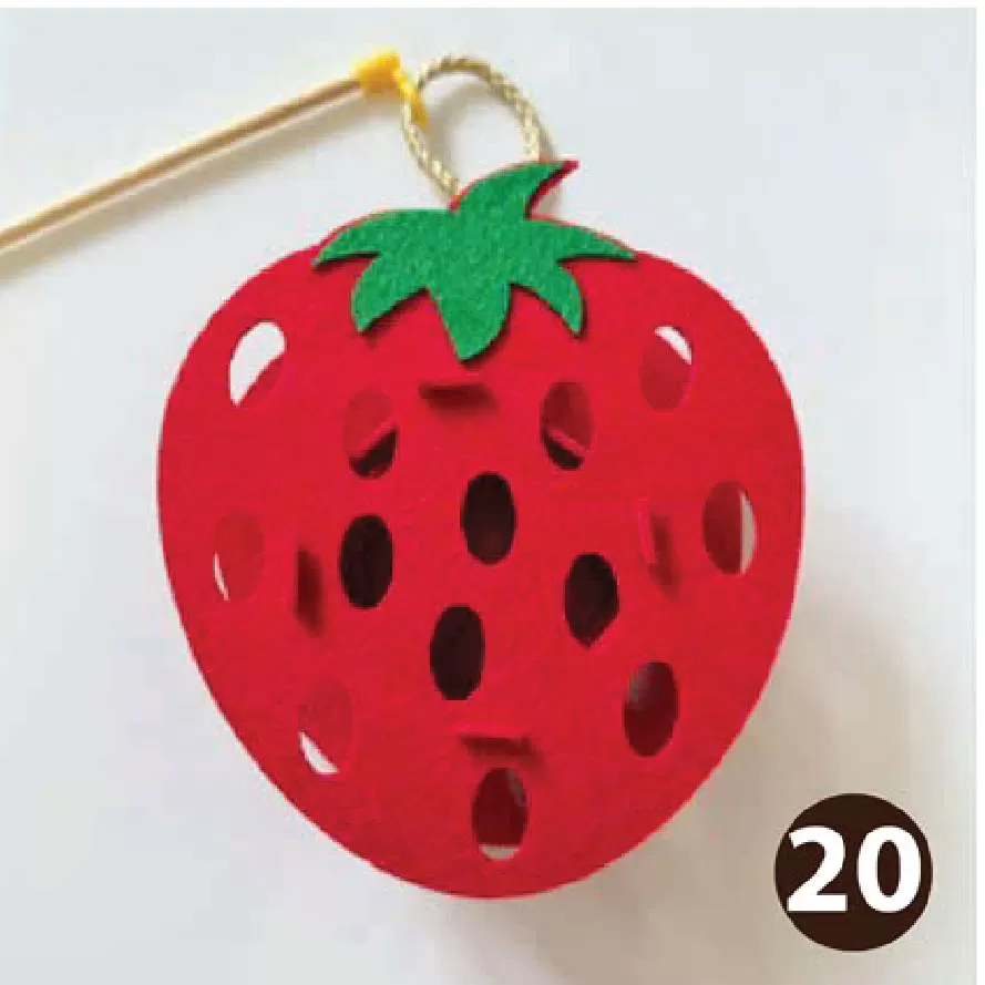 Đèn vải dạ mẫu dâu tây