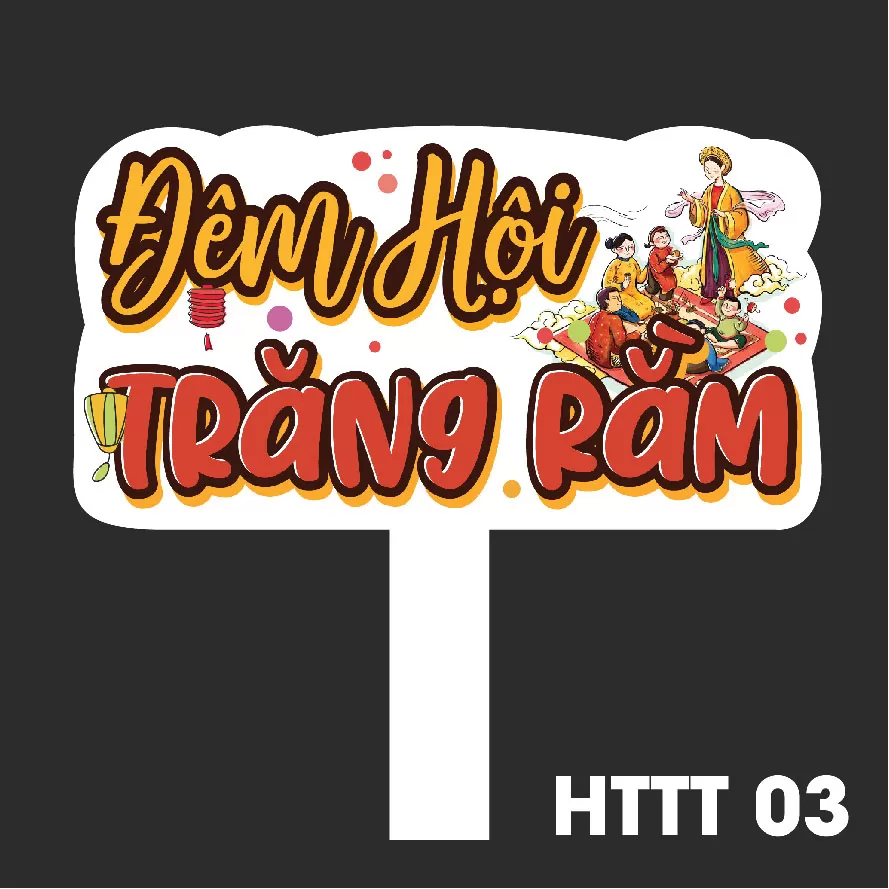 Hashtag biển cầm tay chụp ảnh trung thu