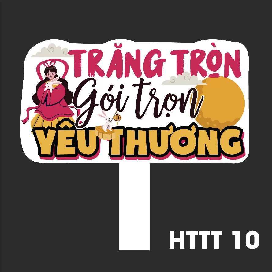 Hashtag biển cầm tay chụp ảnh trung thu