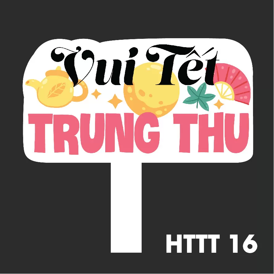 Hashtag biển cầm tay chụp ảnh trung thu