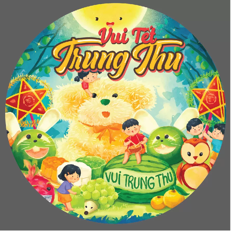  Biển treo trang trí trung thu chất liệu focmex