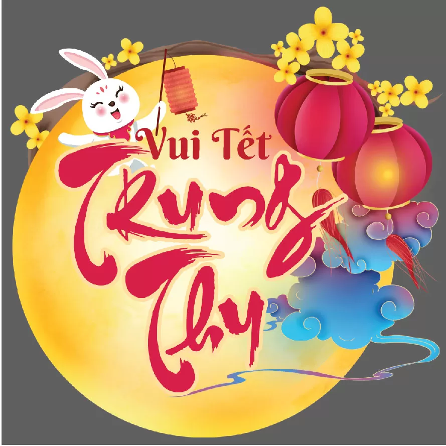  Biển treo trang trí trung thu chất liệu focmex
