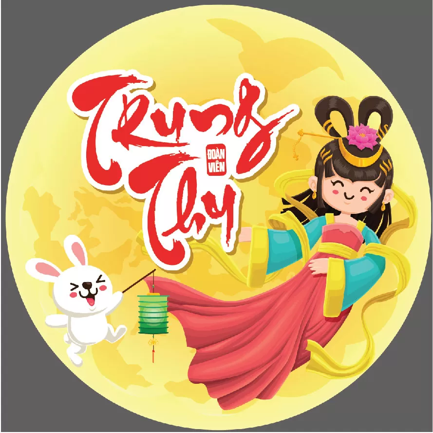  Biển treo trang trí trung thu chất liệu focmex