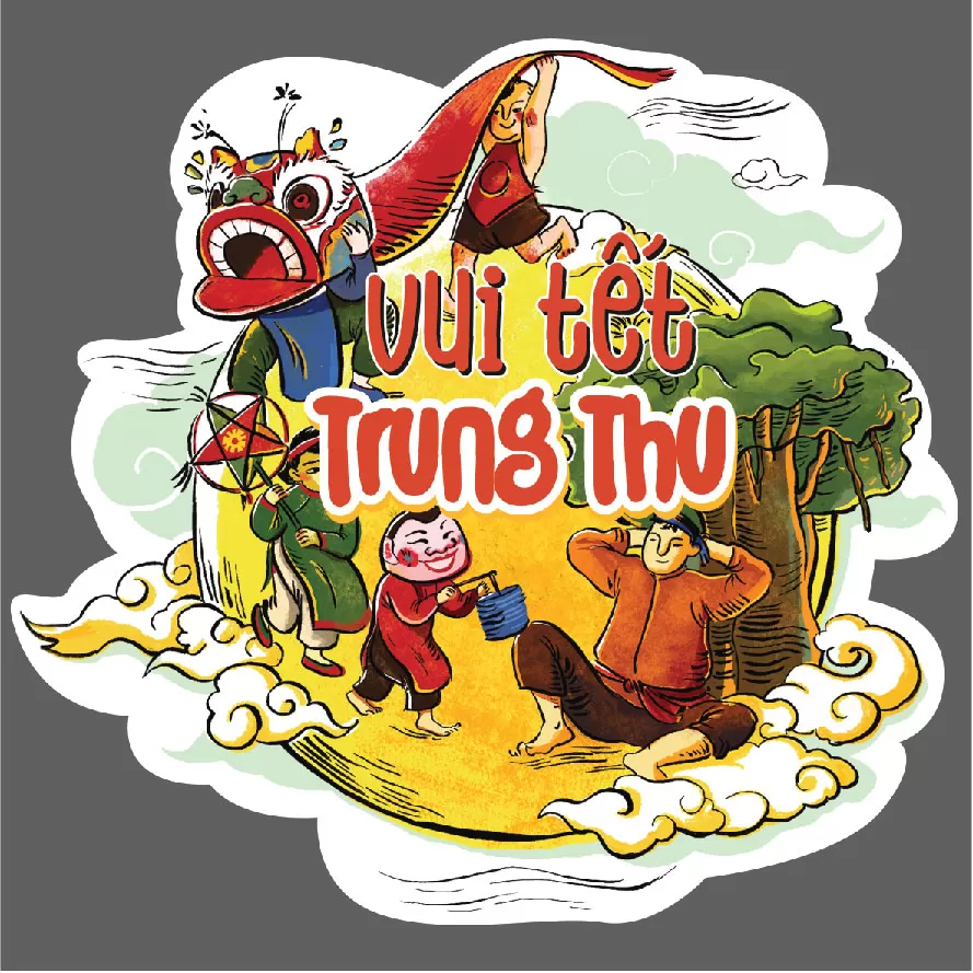  Biển treo trang trí trung thu chất liệu focmex