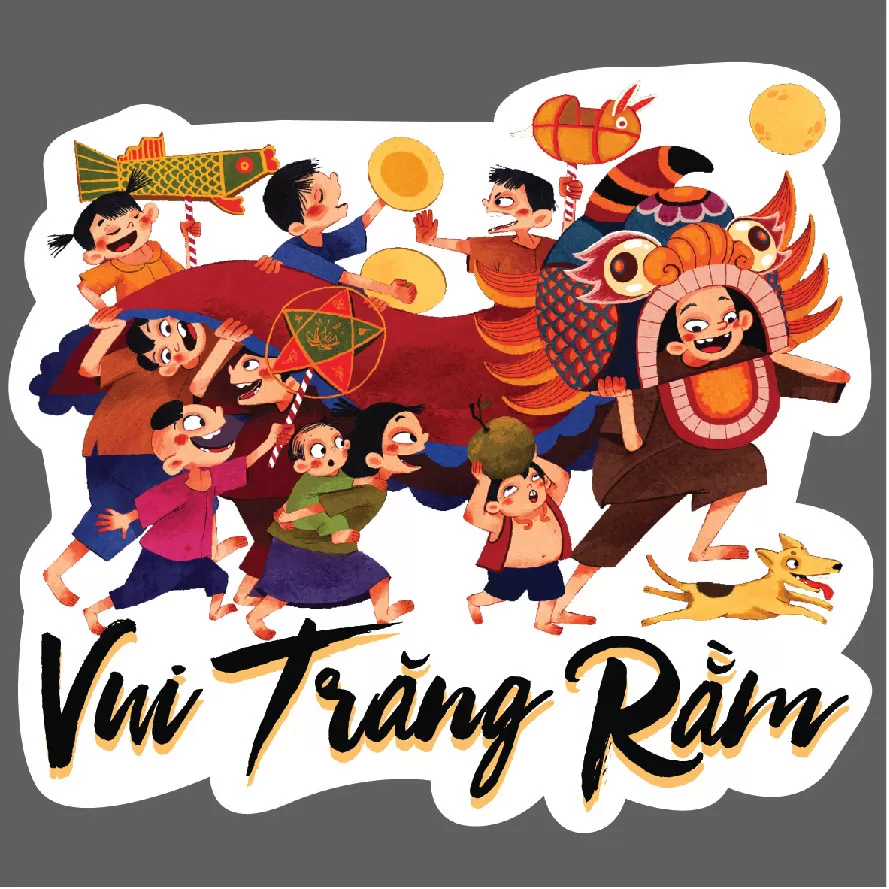  Biển treo trang trí trung thu chất liệu focmex