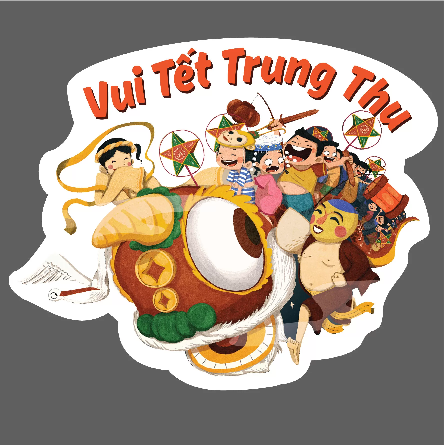  Biển treo trang trí trung thu chất liệu focmex