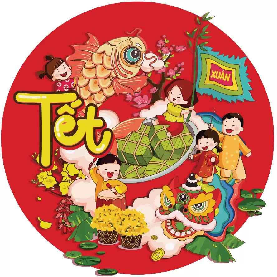 Biển treo trang trí tết chất liệu focmex