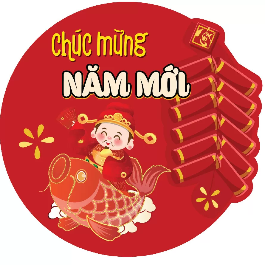 Biển treo trang trí tết chất liệu focmex