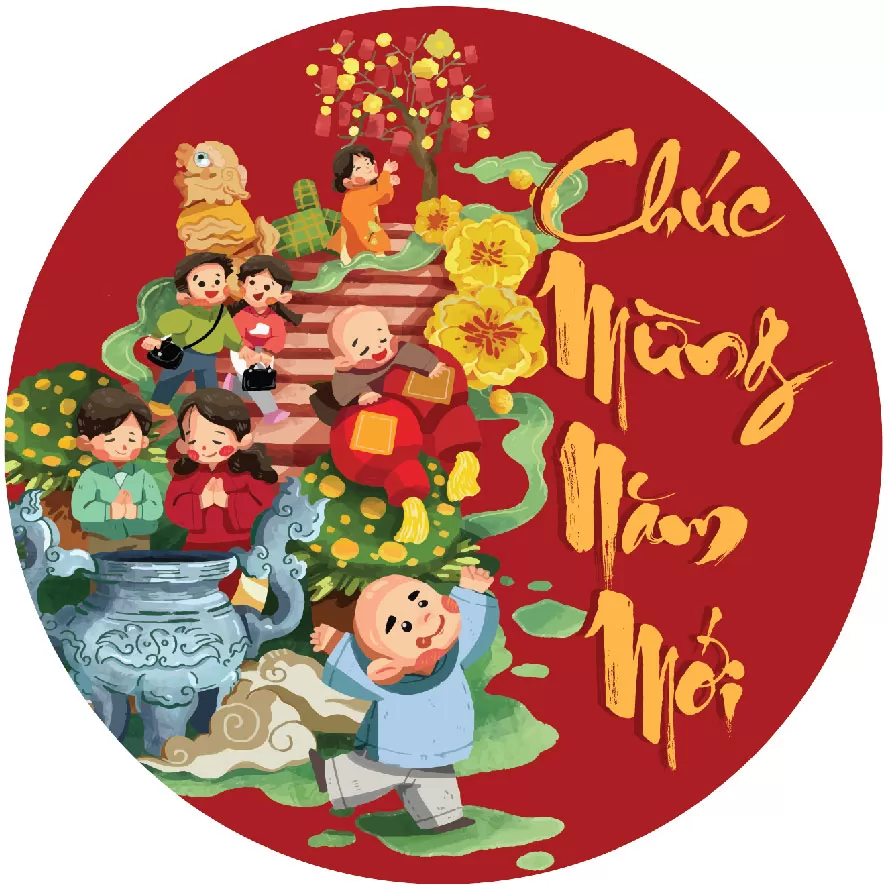 Biển treo trang trí tết chất liệu focmex