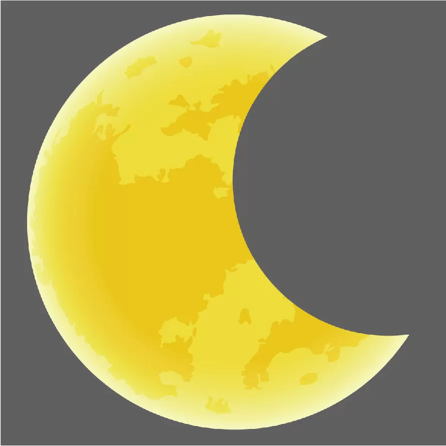 Biển trăng khuyết treo trang trí trung thu chất liệu focmex