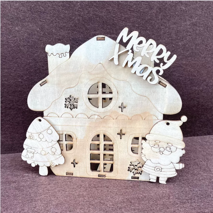 Mô hình trang trí noel kèm đèn LED