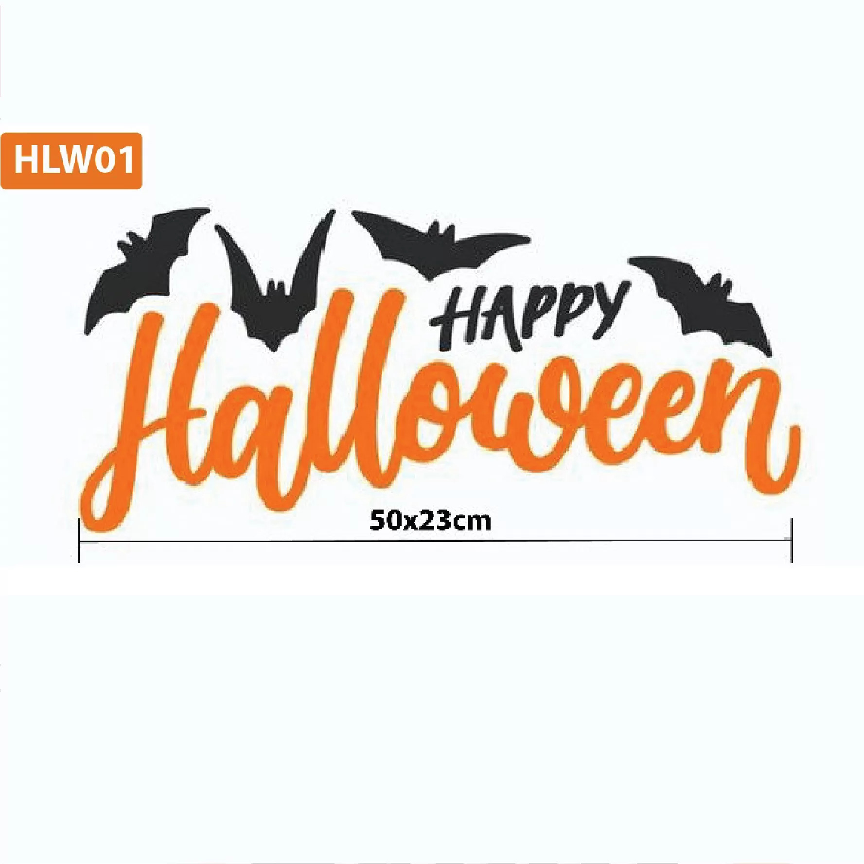 Chữ halloween cam dơi
