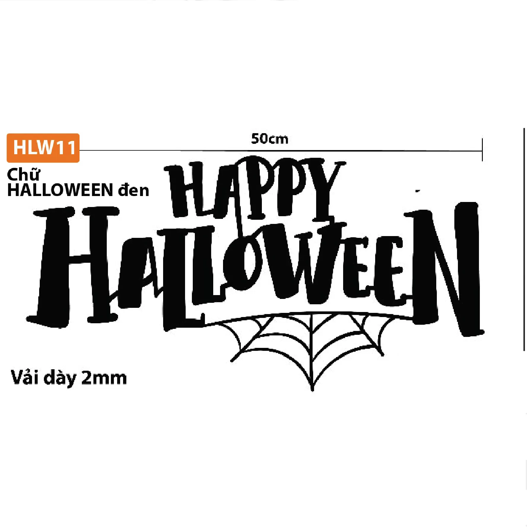 Chữ halloween đen