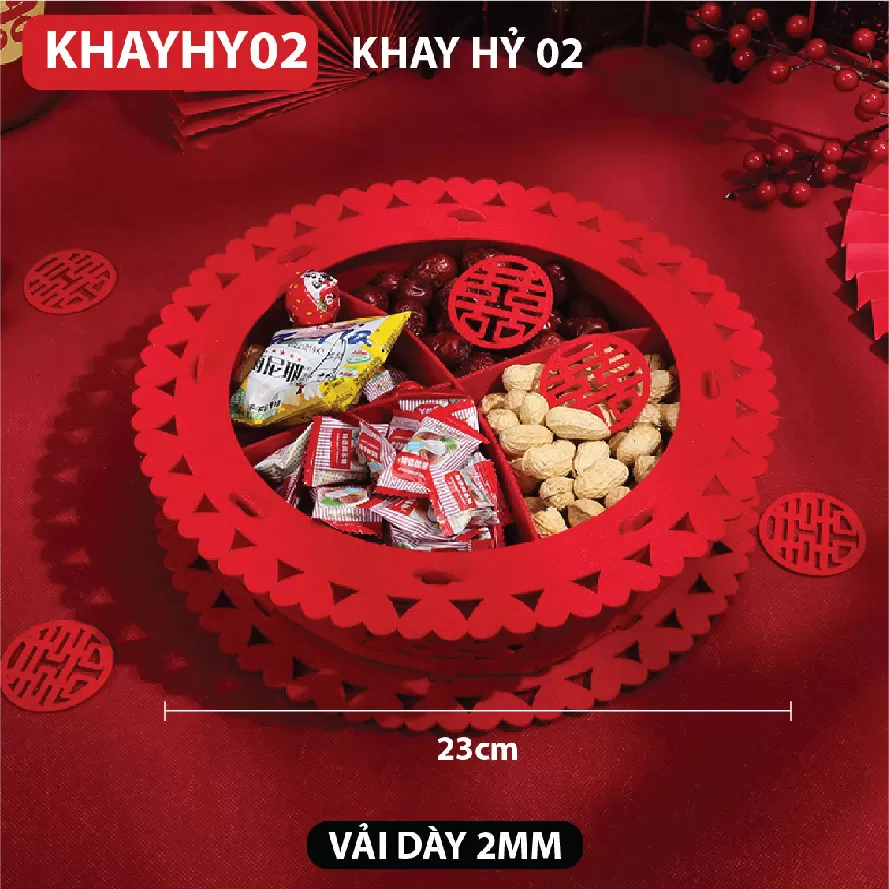 Khay hỷ tròn