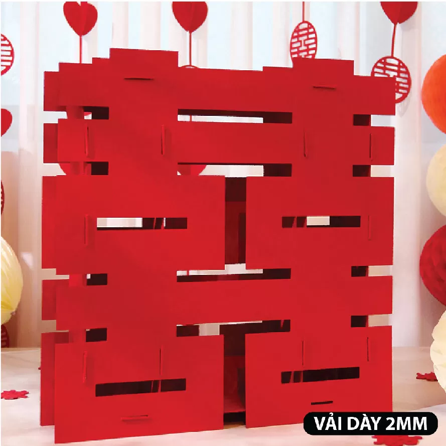 Khay hỷ khối để bàn 01  48cm