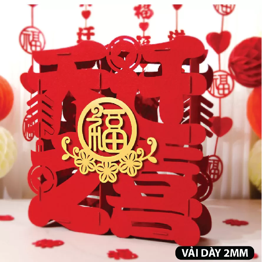 Khay hỷ khối để bàn 02 48cm