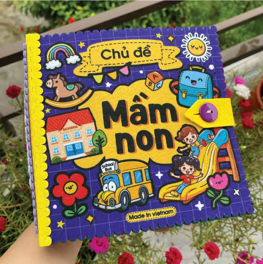 Sách vải chủ đề mầm non