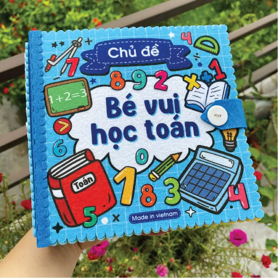 Sách vải chủ đề bé vui học toán