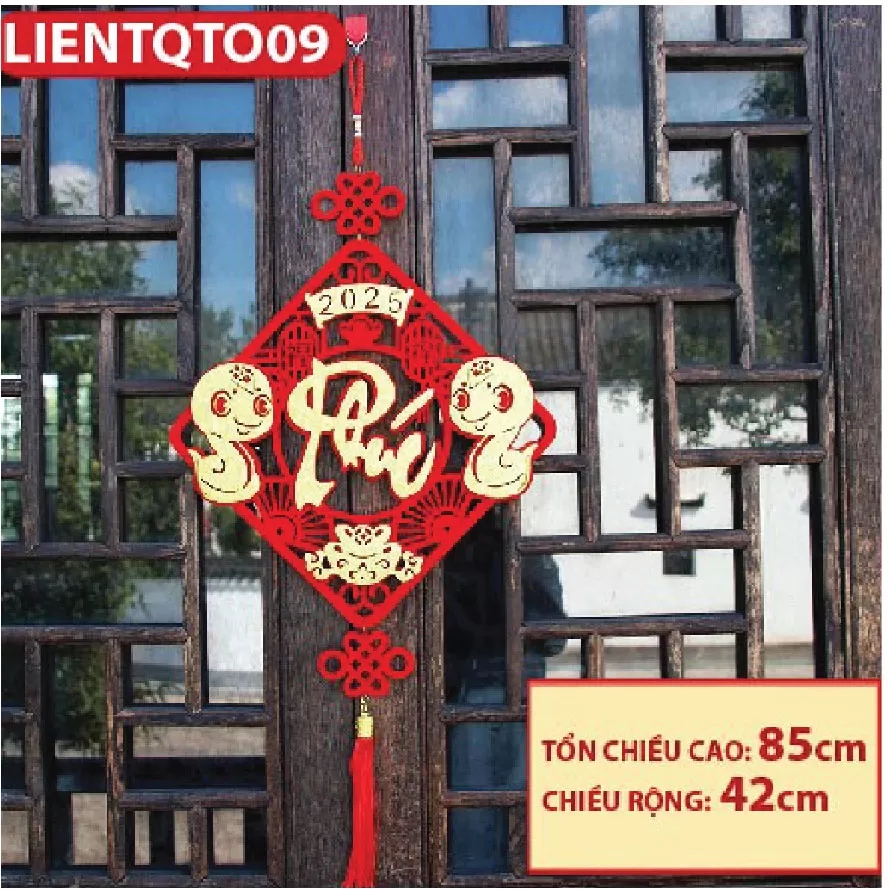 Khánh liễn treo trang trí TẾT SIÊU ĐẸP chất liệu nhung đỏ