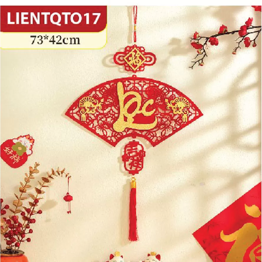 Khánh liễn treo trang trí TẾT SIÊU ĐẸP chất liệu nhung đỏ