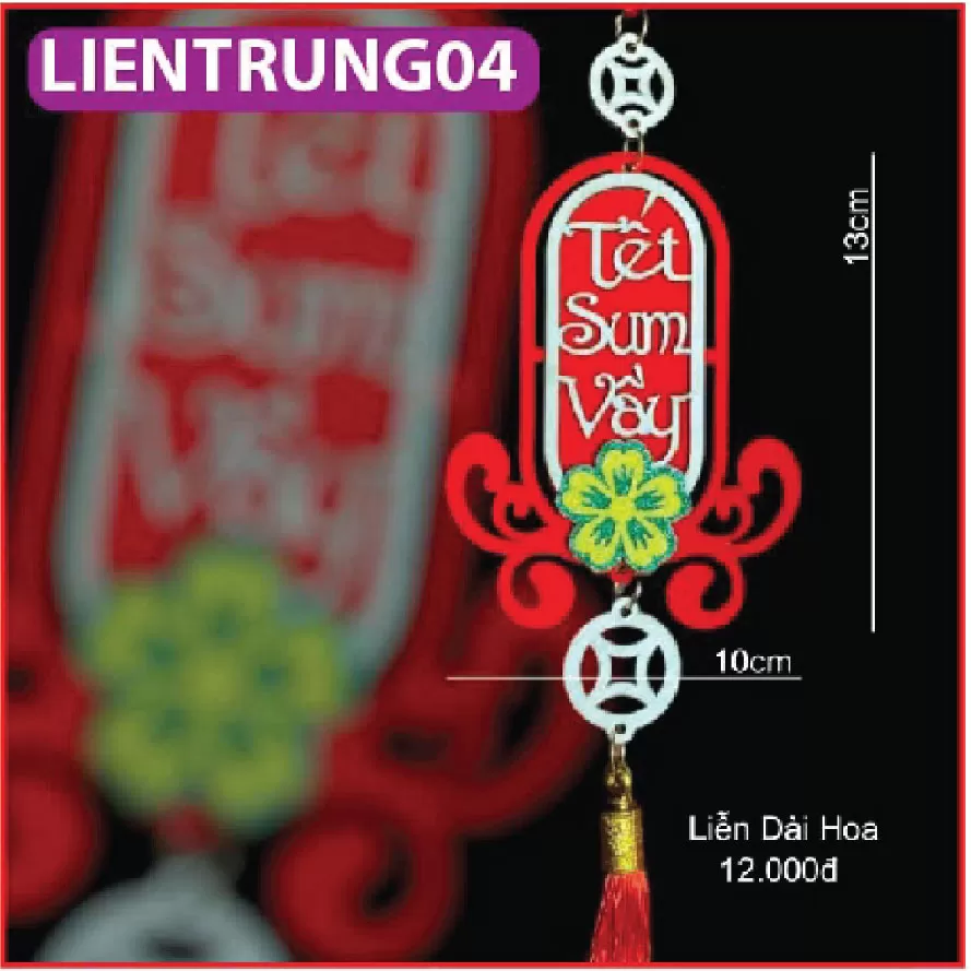 Liễn gỗ treo trang trí TẾT SIÊU XINH loại nhỡ trung