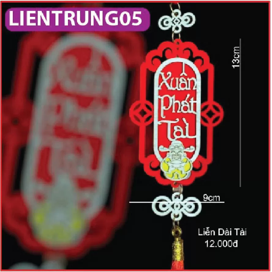 Liễn gỗ treo trang trí TẾT SIÊU XINH loại nhỡ trung