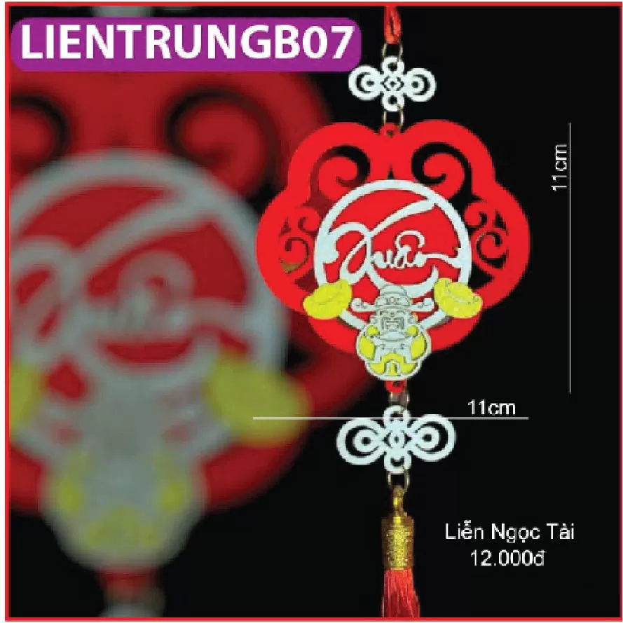 Liễn gỗ treo trang trí TẾT SIÊU XINH loại nhỡ trung