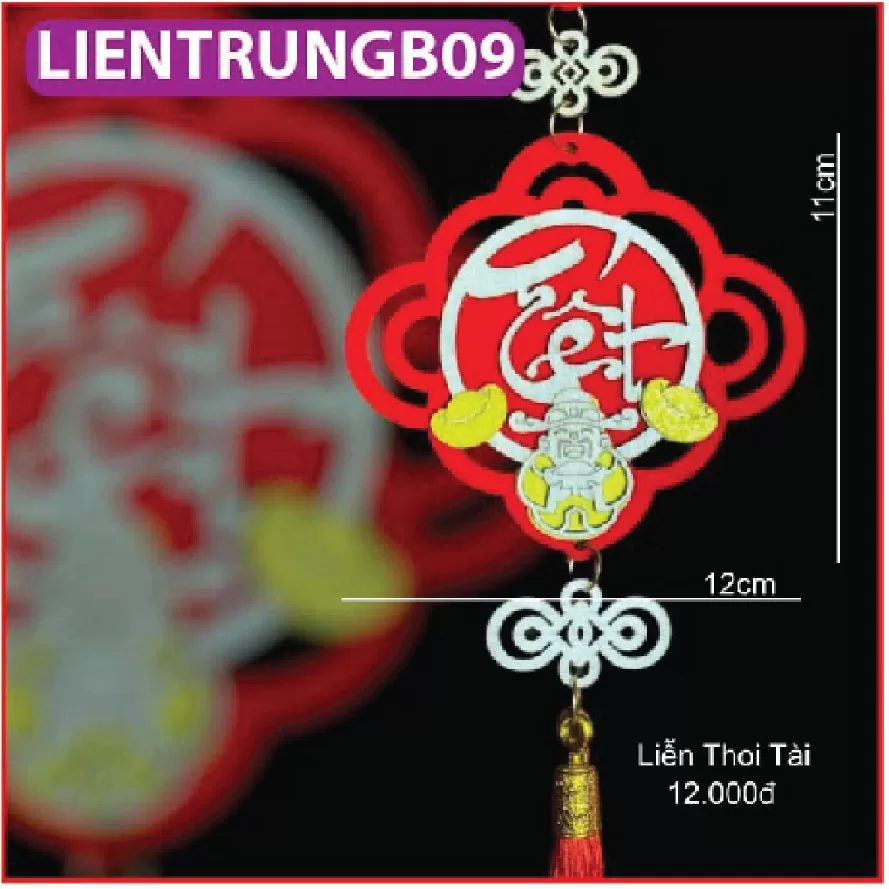 Liễn gỗ treo trang trí TẾT SIÊU XINH loại nhỡ trung