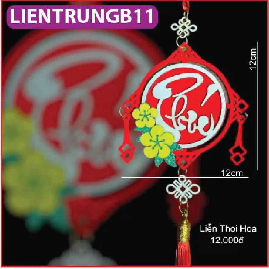 Liễn gỗ treo trang trí TẾT SIÊU XINH loại nhỡ trung