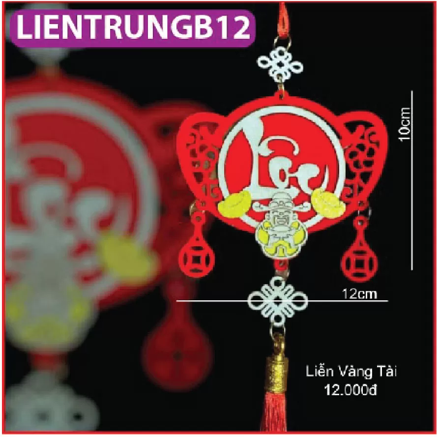 Liễn gỗ treo trang trí TẾT SIÊU XINH loại nhỡ trung