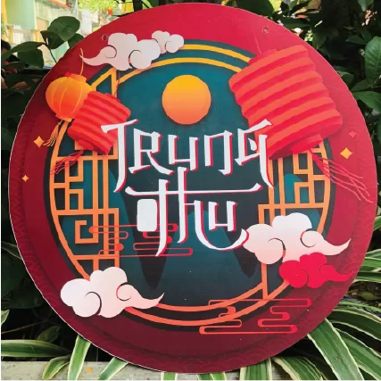  Biển treo trang trí trung thu chất liệu focmex