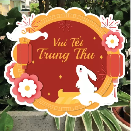  Biển treo trang trí trung thu chất liệu focmex
