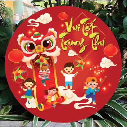  Biển treo trang trí trung thu chất liệu focmex