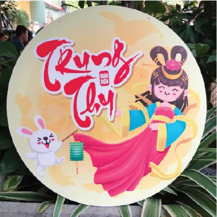  Biển treo trang trí trung thu chất liệu focmex